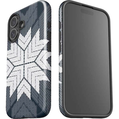 NYC Symmetric Flower iPhone 16 Plus Impact Case